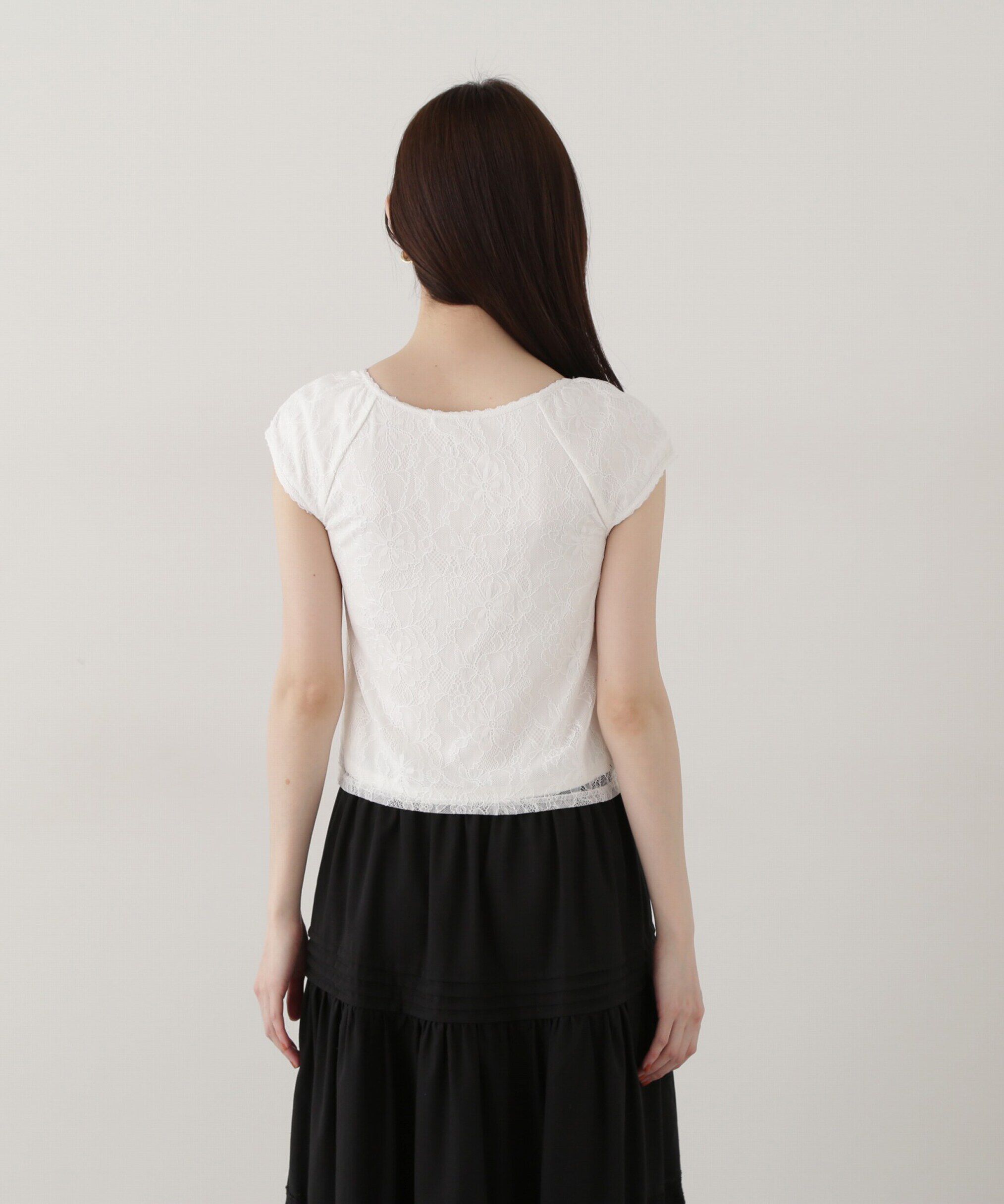 PROPORTION BODY DRESSING「レースプルオーバー」|Tシャツ・カットソー|