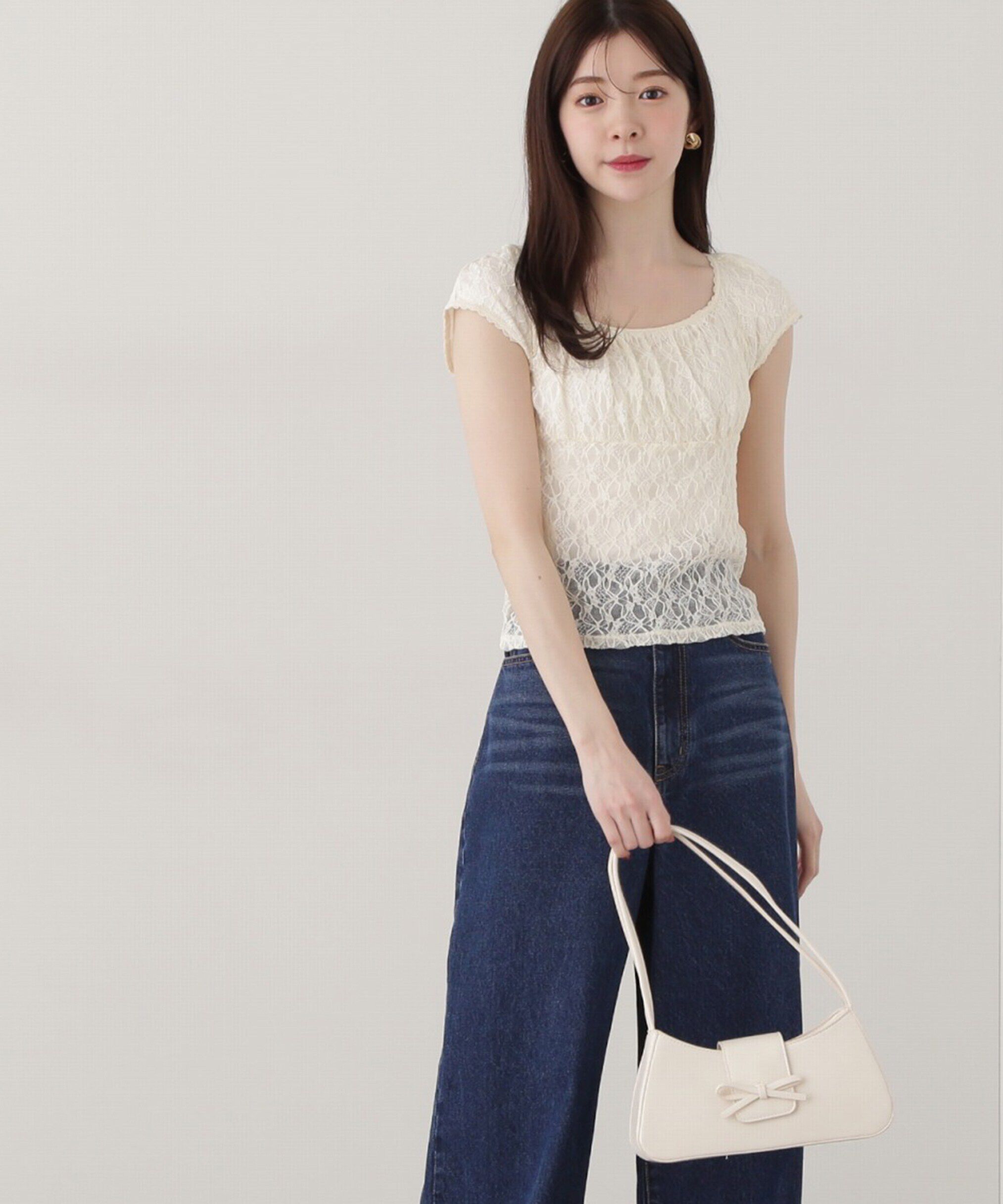 PROPORTION BODY DRESSING「レースプルオーバー」|Tシャツ・カットソー|