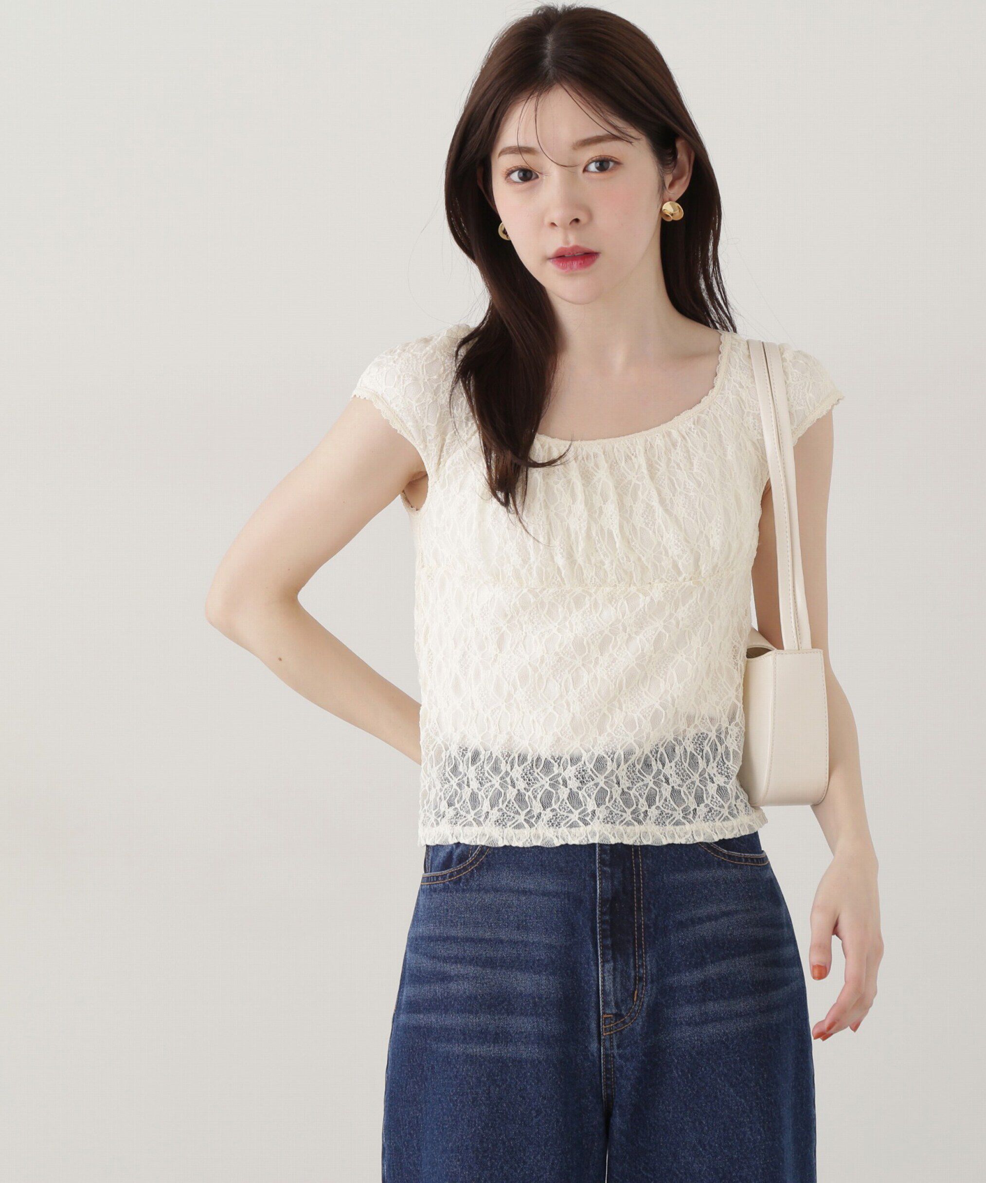 PROPORTION BODY DRESSING「レースプルオーバー」|Tシャツ・カットソー|