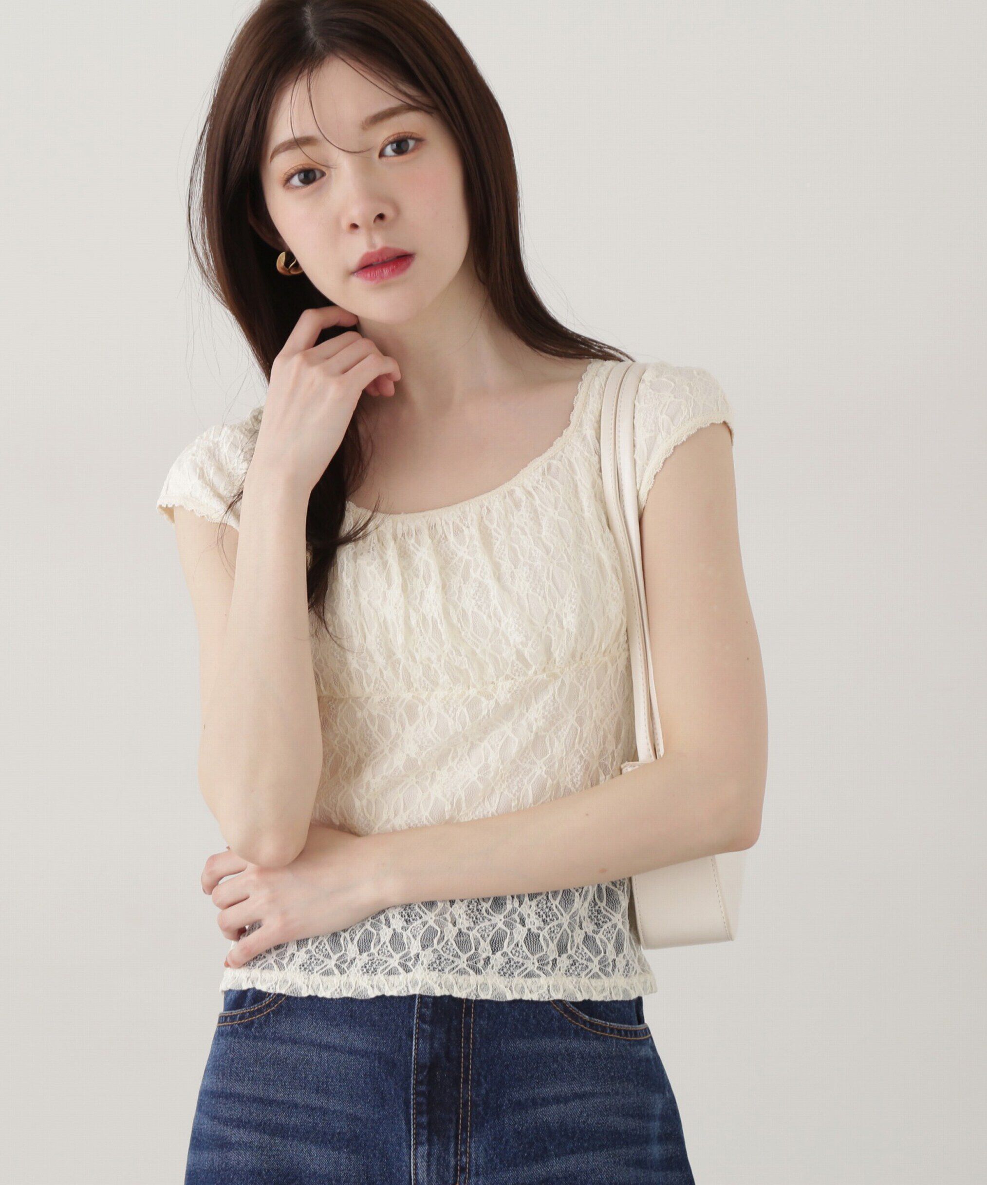 PROPORTION BODY DRESSING「レースプルオーバー」|Tシャツ・カットソー|