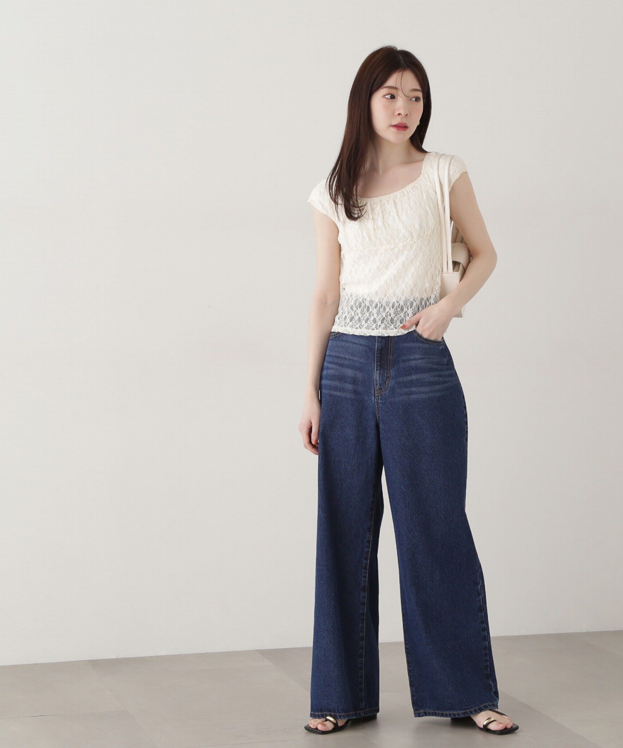 PROPORTION BODY DRESSING「レースプルオーバー」|Tシャツ・カットソー|