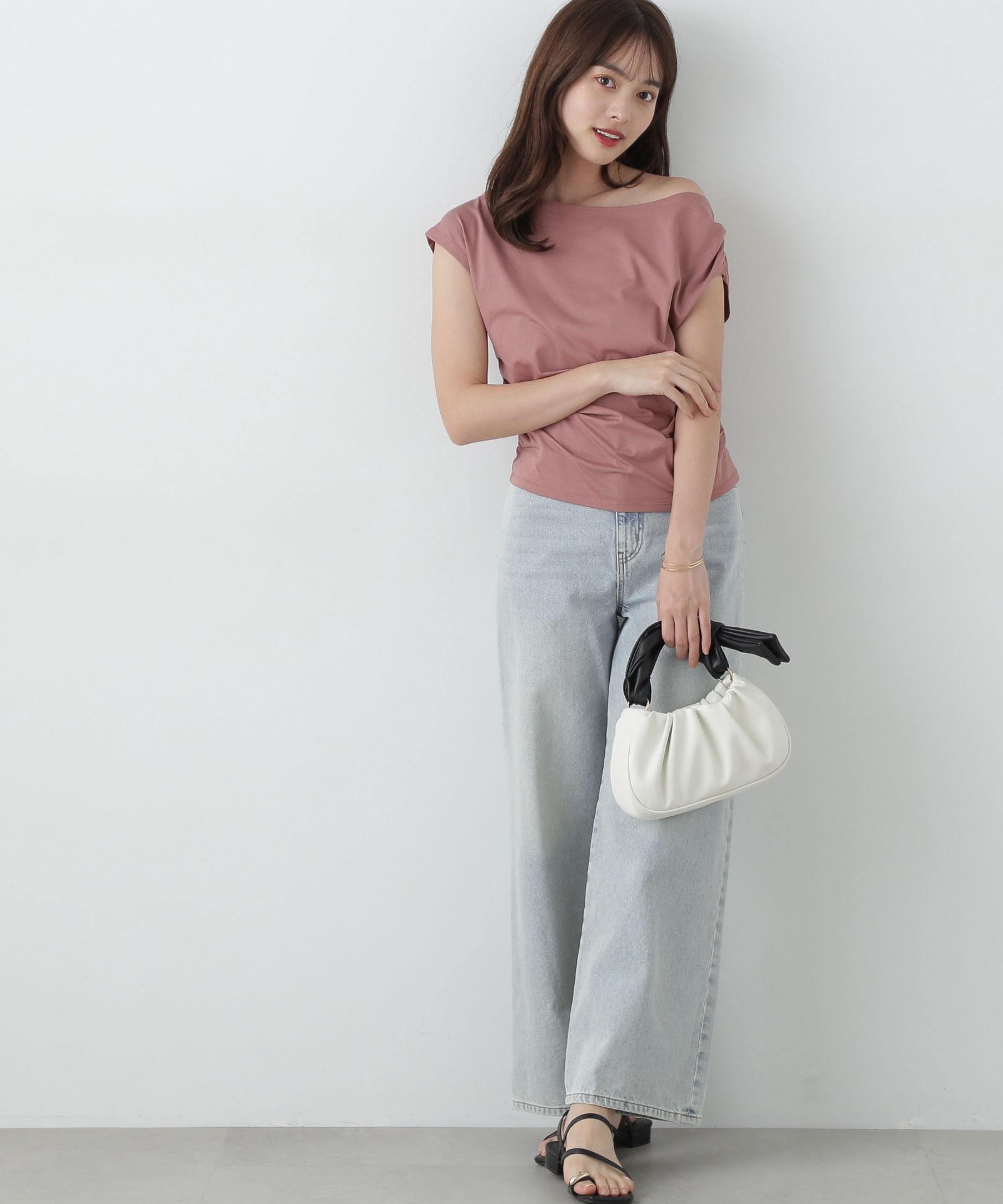 PROPORTION BODY DRESSING「アシメTシャツ」|Tシャツ・カットソー|