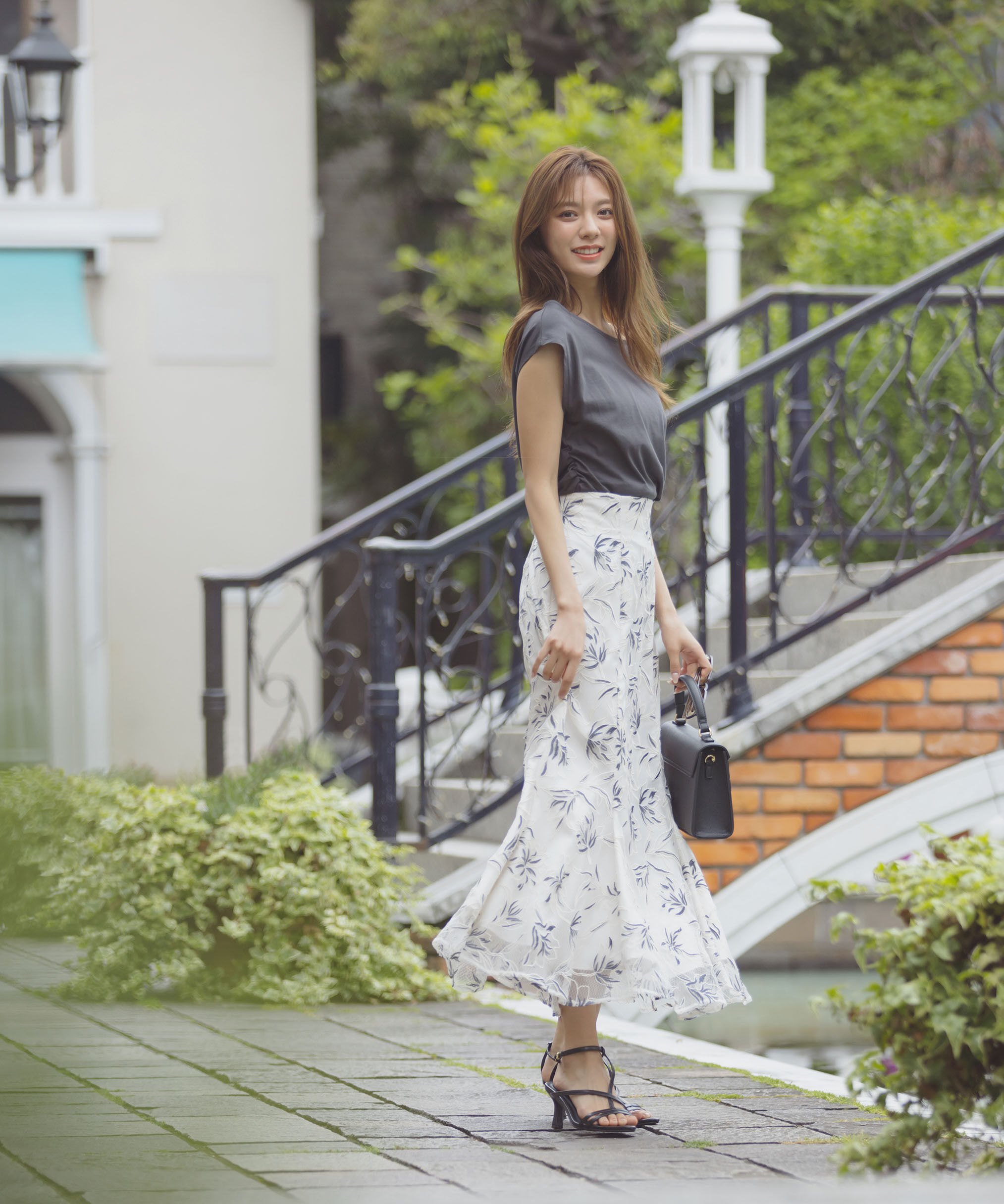 PROPORTION BODY DRESSING「レースマーメイドスカート」|スカート|エクリュ1