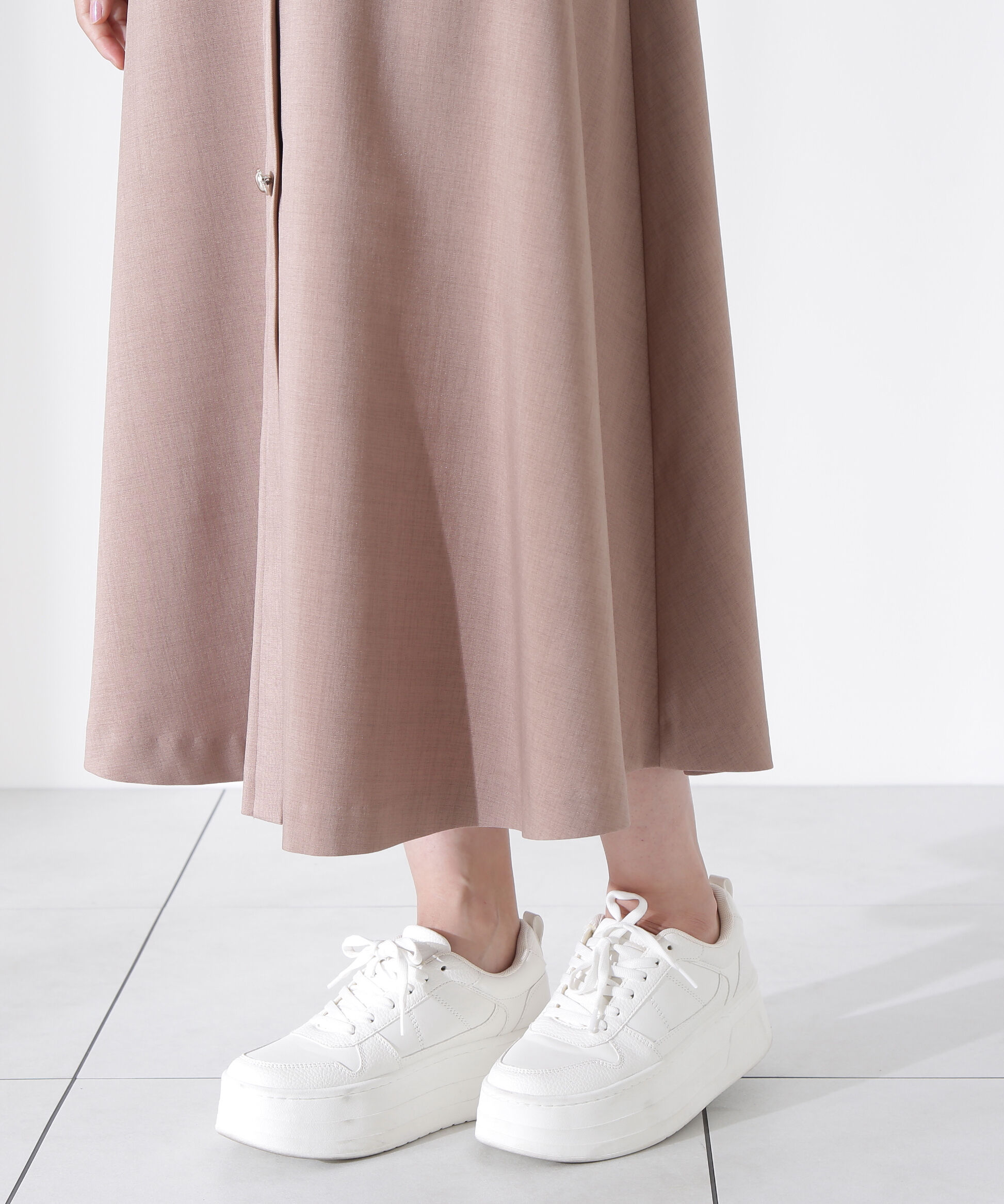 PROPORTION BODY DRESSING「フロント釦スクエアネックワンピース」|ワンピース|