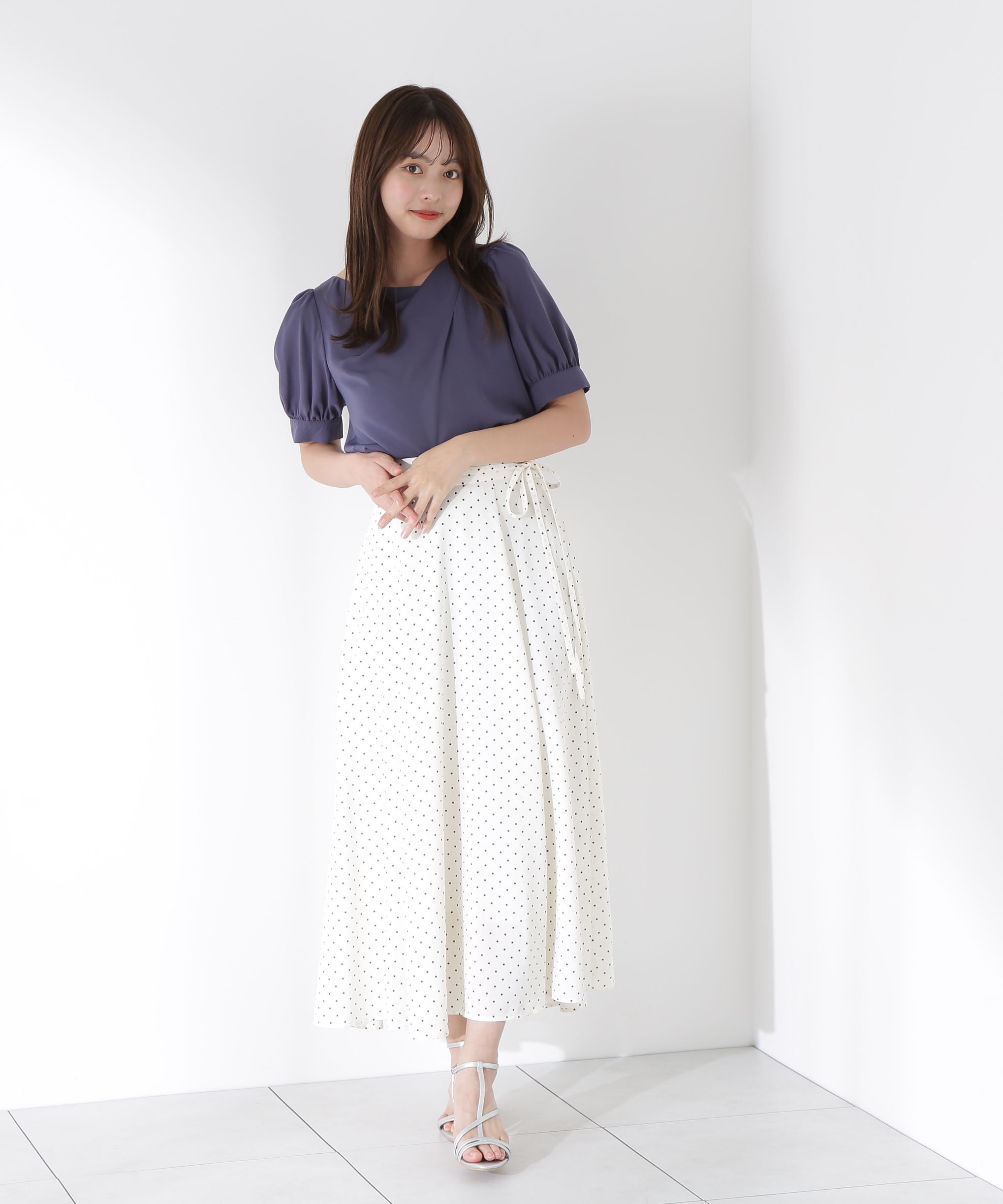 PROPORTION BODY DRESSING「リボン付きロングフレアスカート」|スカート|