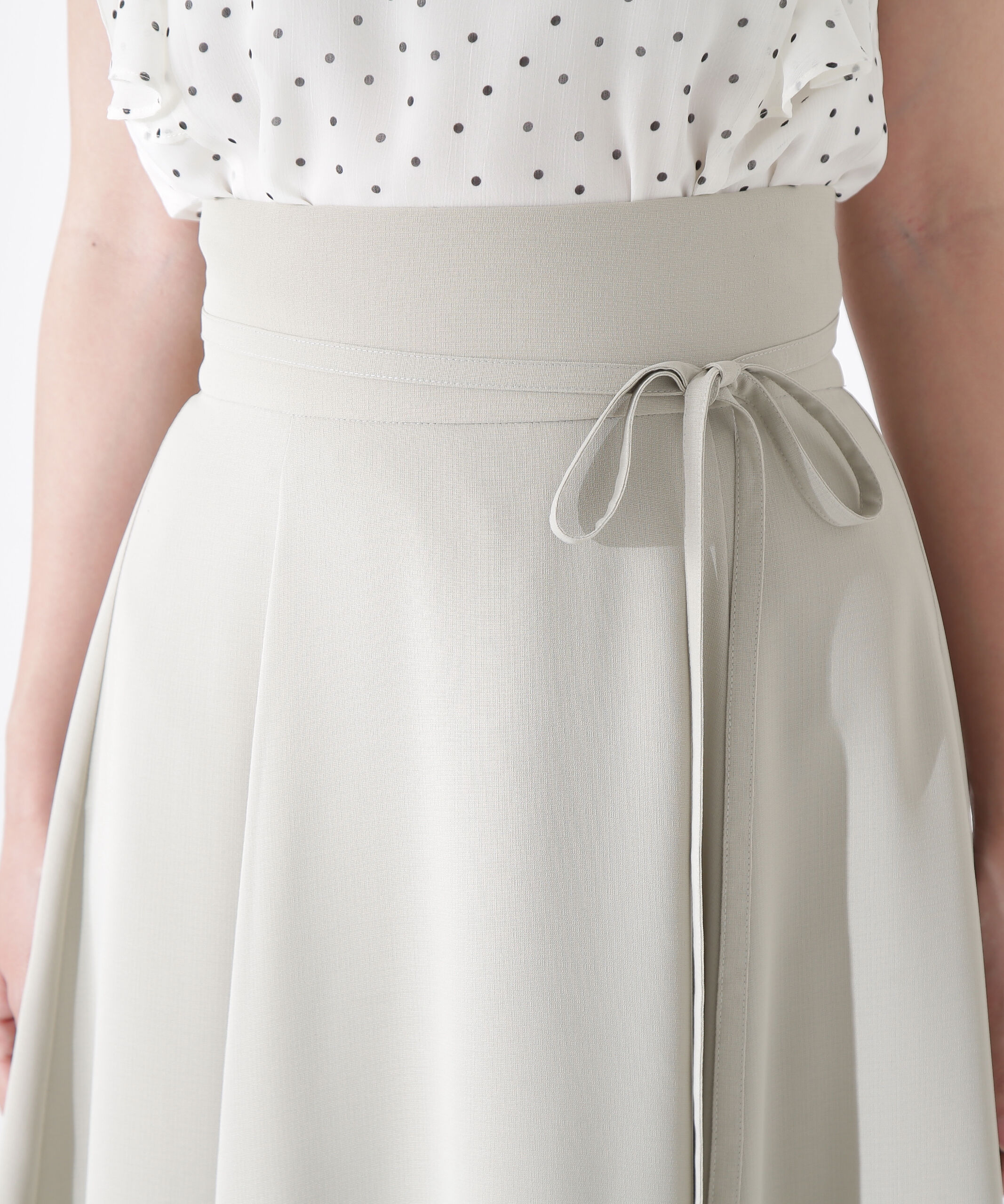 PROPORTION BODY DRESSING「リボン付きロングフレアスカート」|スカート|