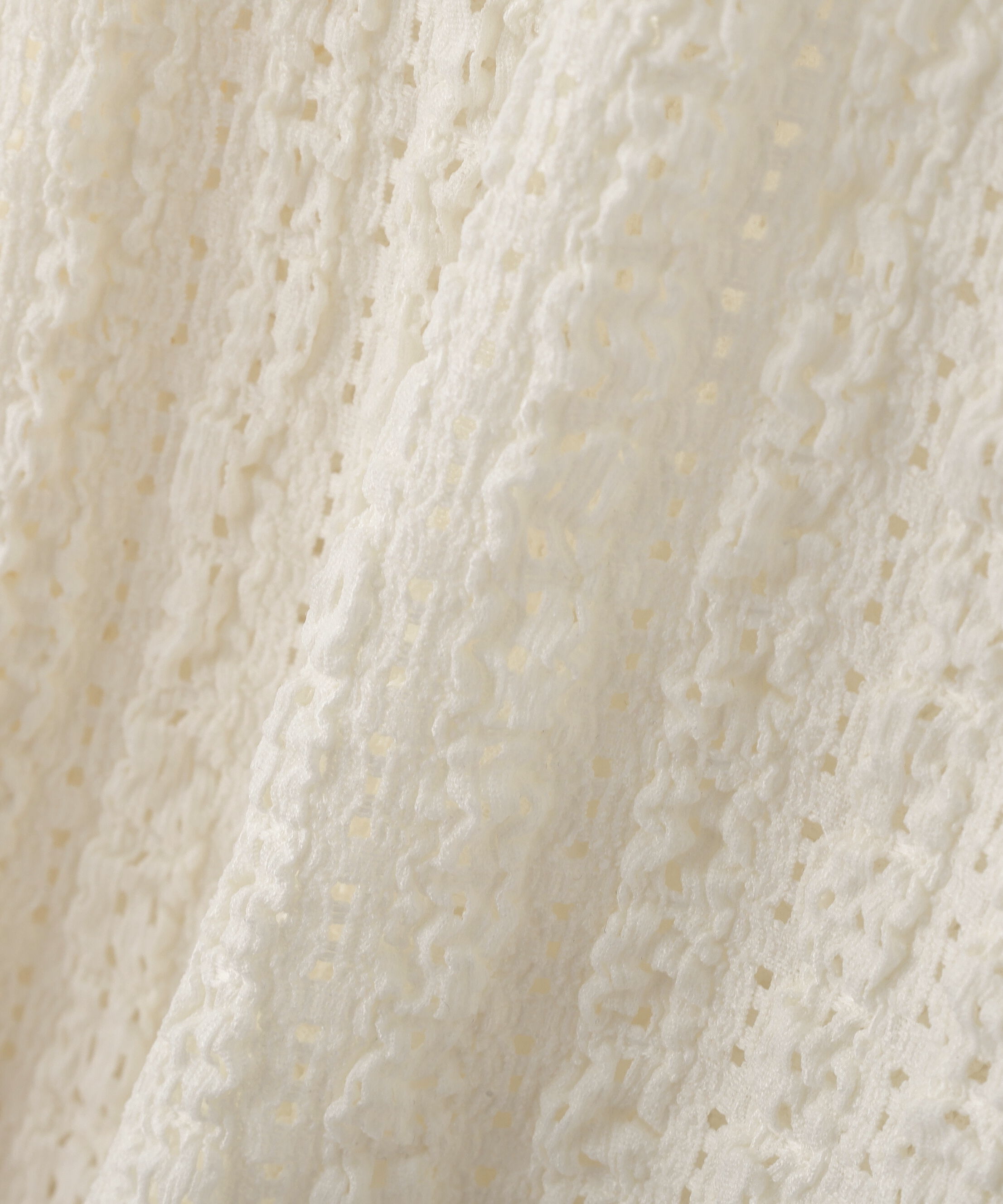 PROPORTION BODY DRESSING「＜ハンドウォッシャブル＞アイレットレースシャツ 25AW」|Tシャツ・カットソー|