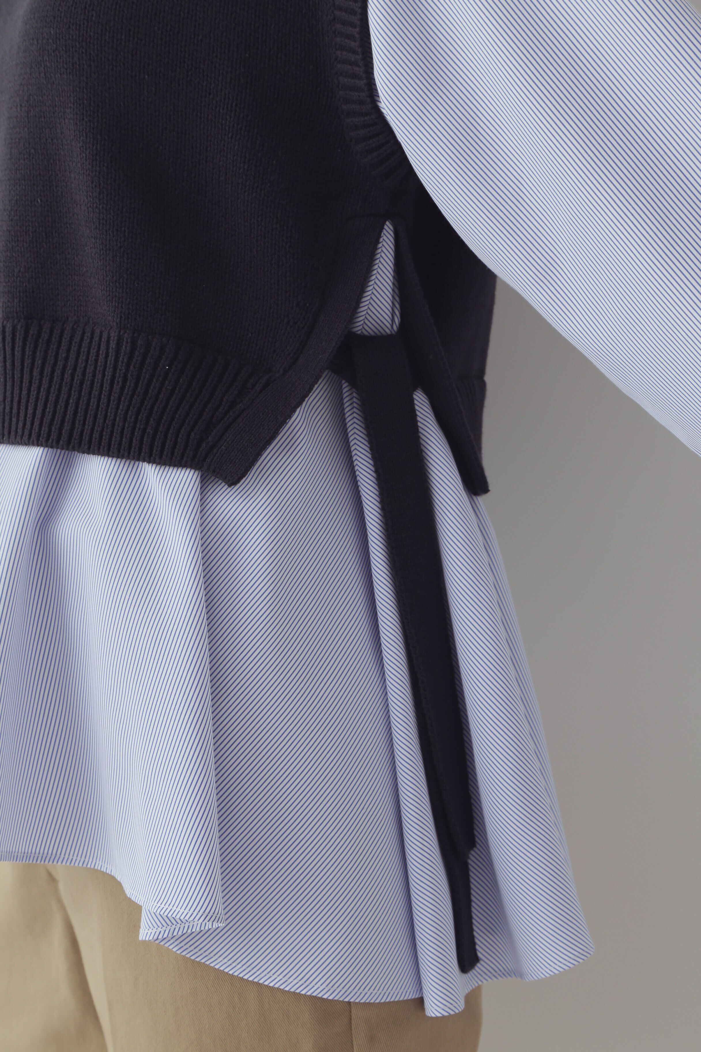  「◆布帛コンビニットプルオーバー」|ニット・セーター|