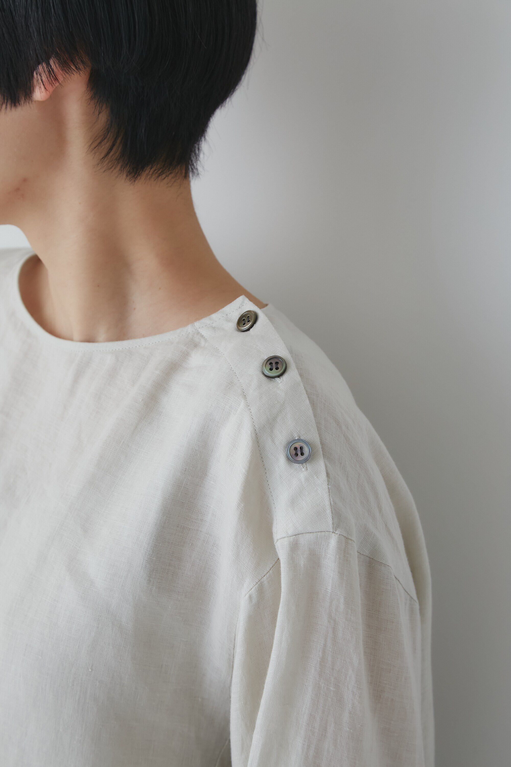  「◆ハードマンリネンショルダーボタンブラウス」|シャツ・ブラウス|