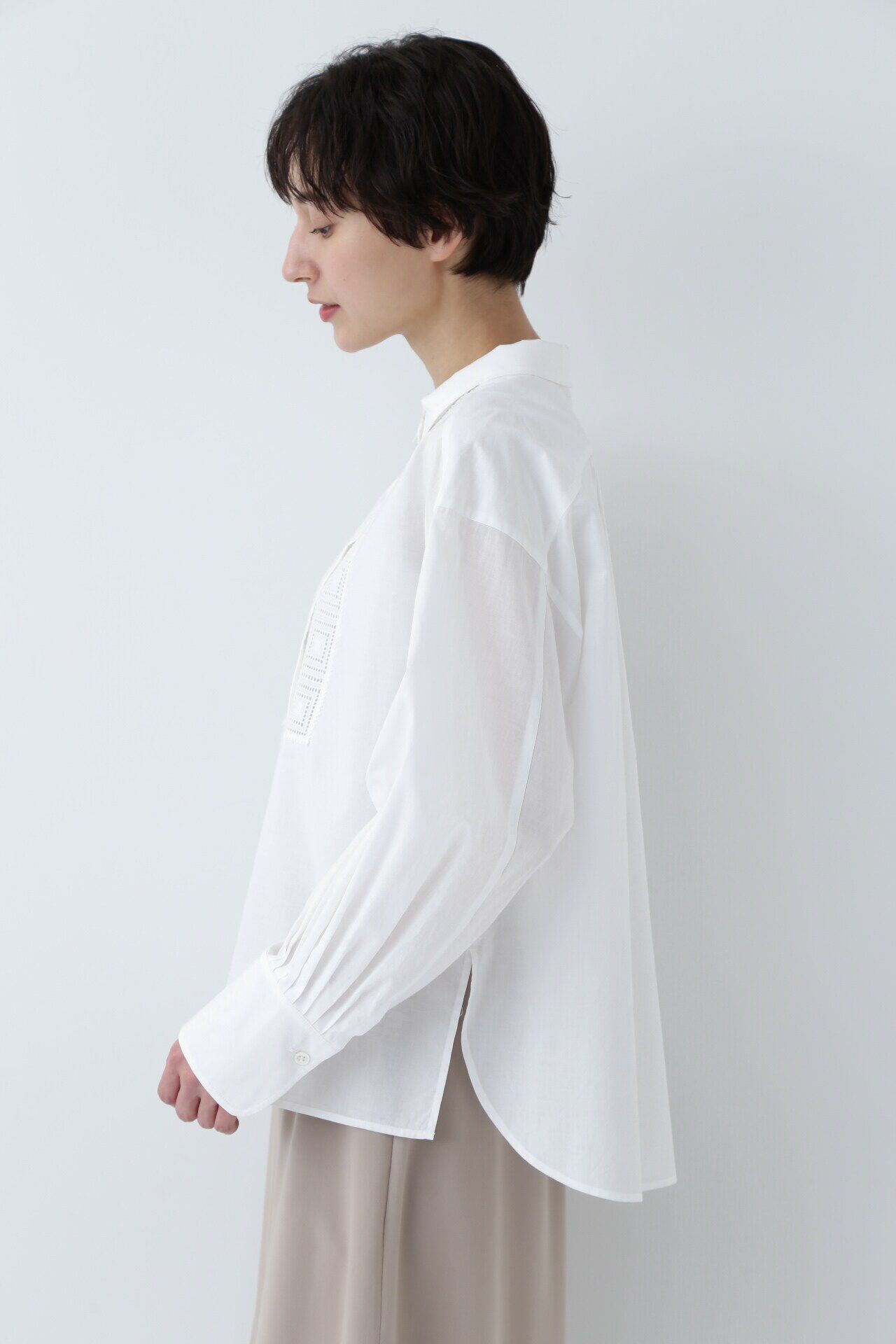  「◆レースドッキングハオリブラウス」|シャツ・ブラウス|