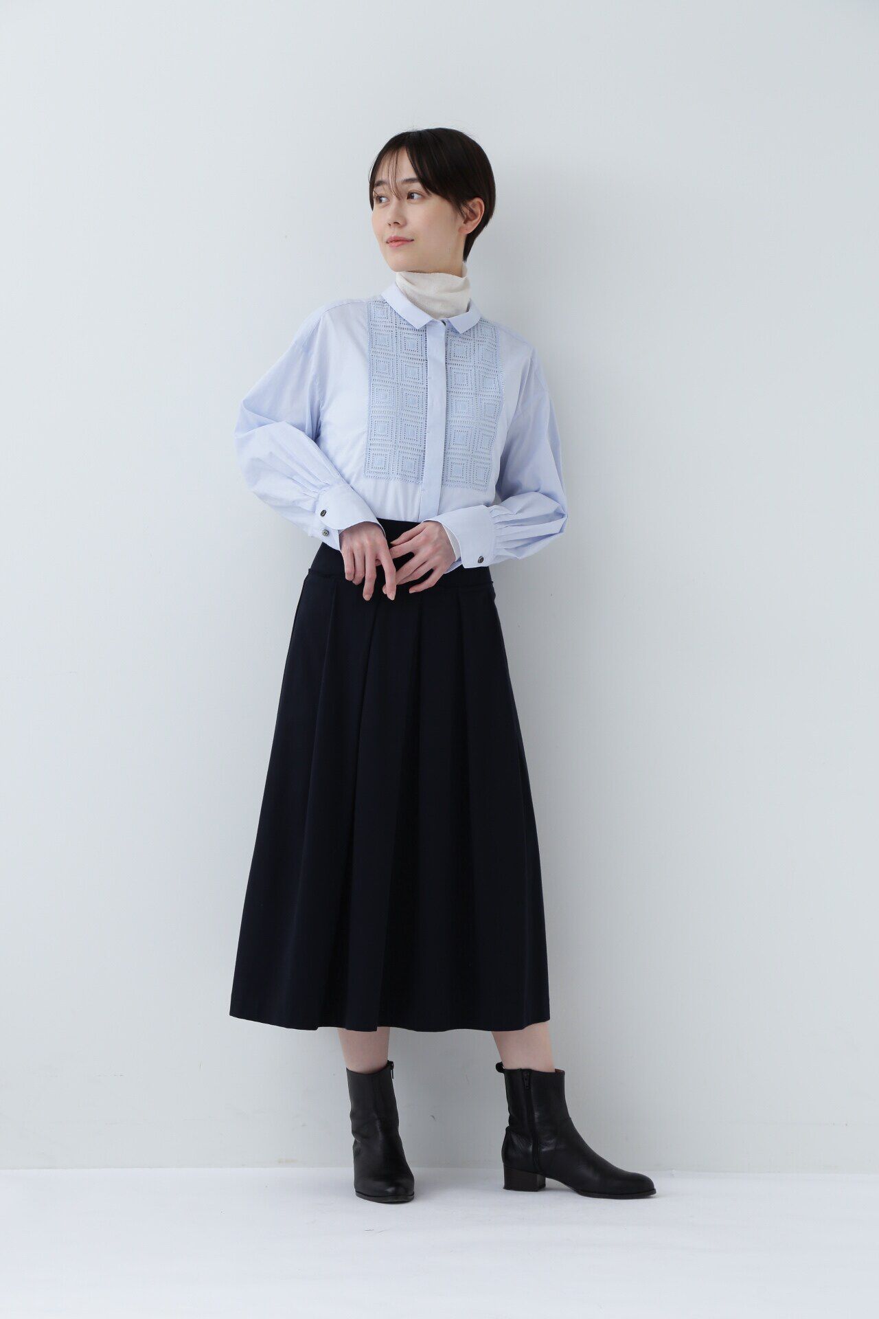  「◆レースドッキングハオリブラウス」|シャツ・ブラウス|