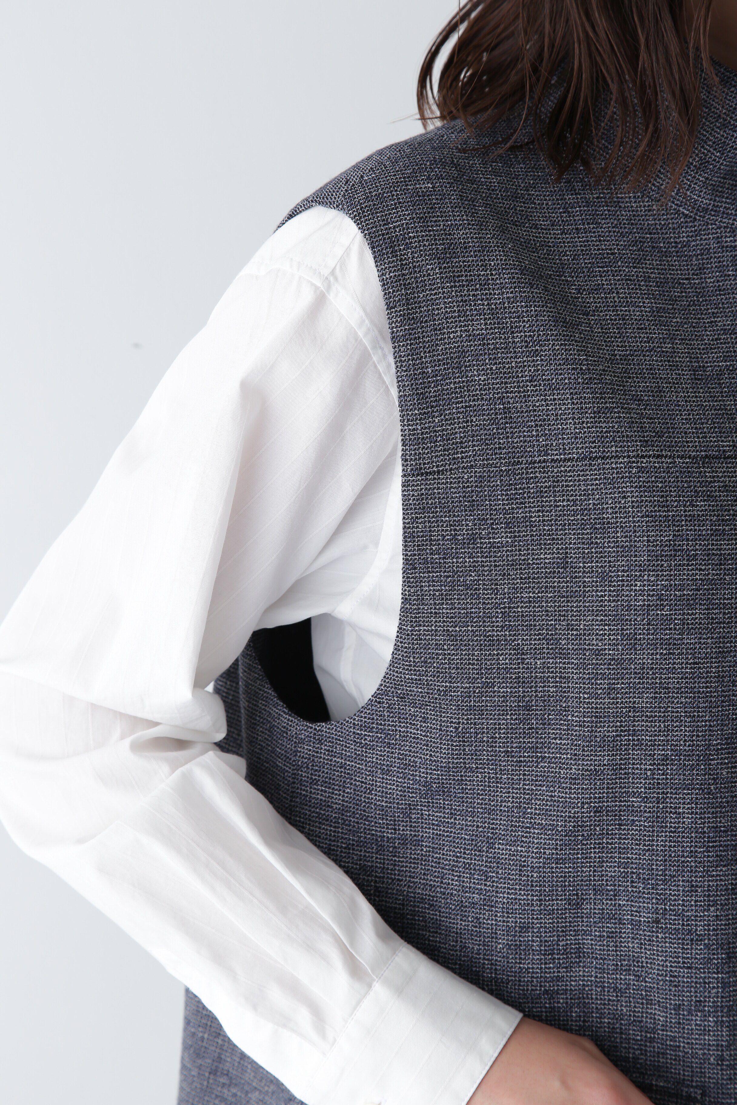  「◆リングミックスツィードアノラックジレ」|シャツ・ブラウス|