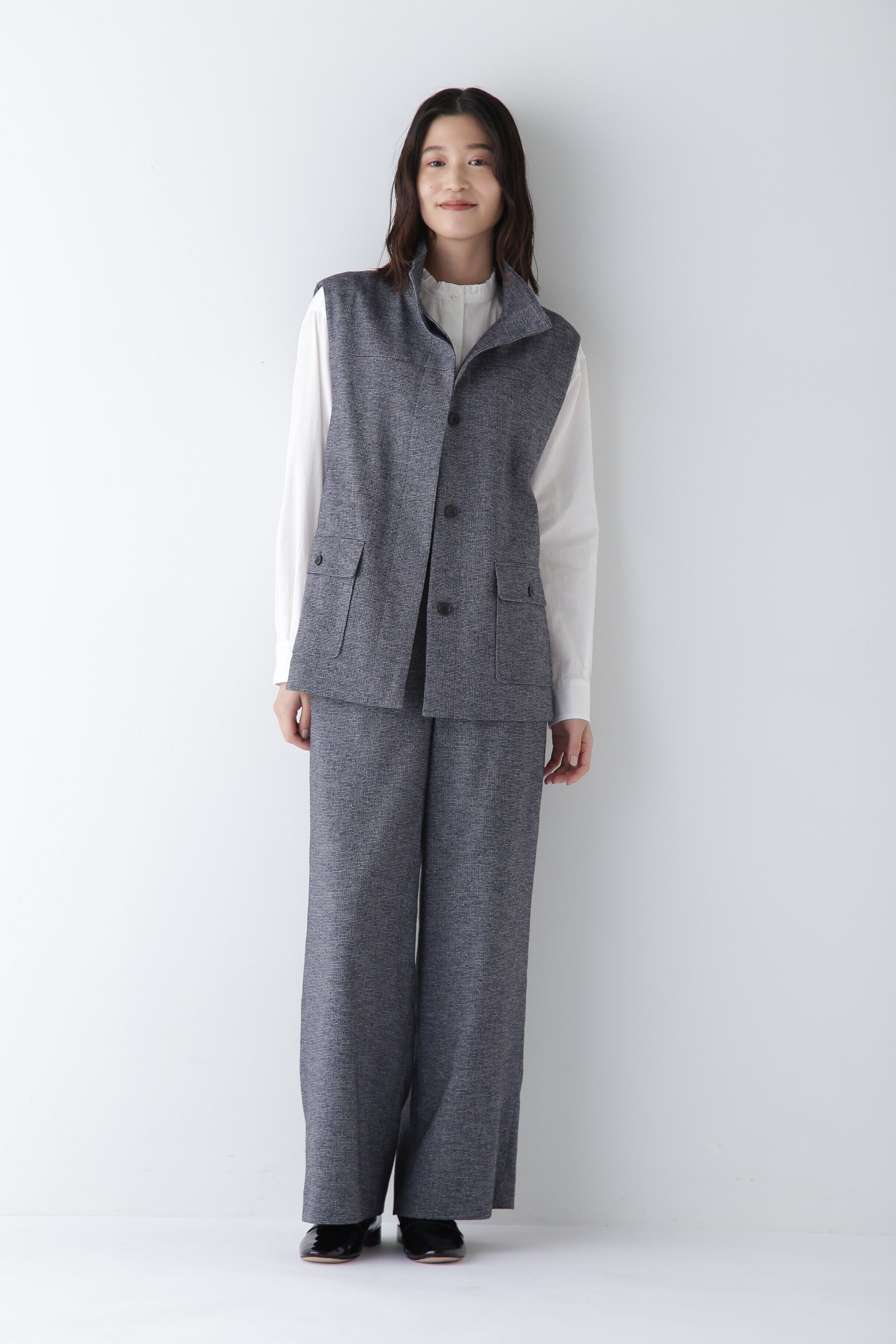  「◆リングミックスツィードアノラックジレ」|シャツ・ブラウス|