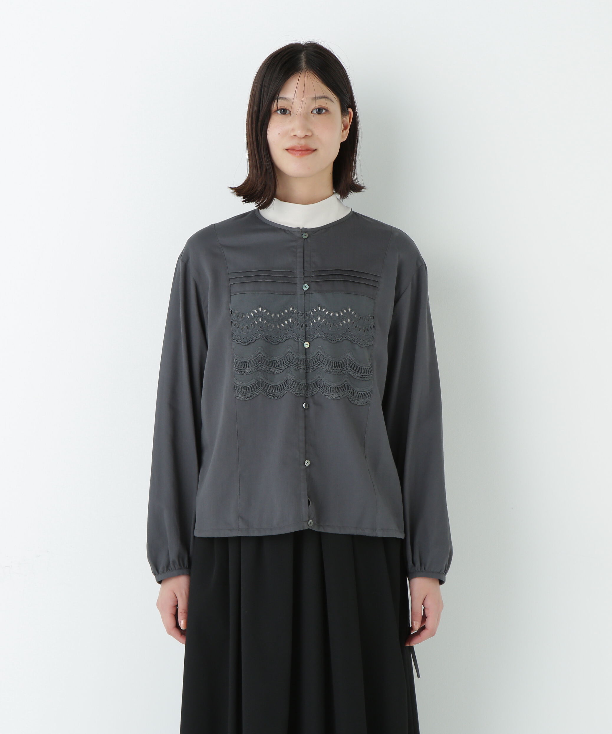  「レイヤーレースブラウス」|シャツ・ブラウス|