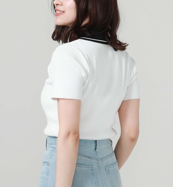 archives「ラインカラーハーフｚｉｐリブニット」|ニット・セーター|