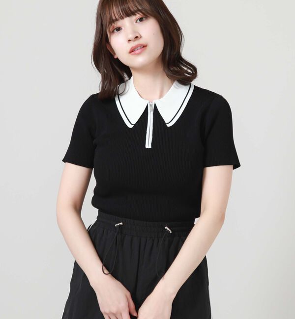 archives「ラインカラーハーフｚｉｐリブニット」|ニット・セーター|