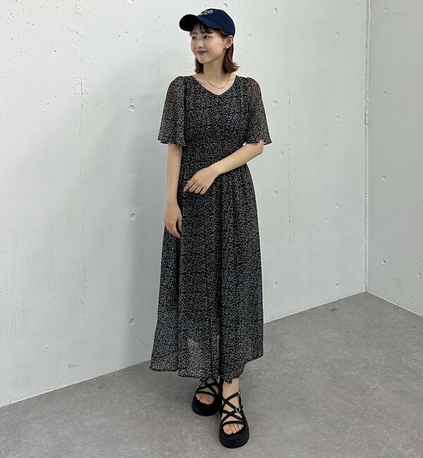 archives「小花柄フレアスリーブワンピース」|ワンピース|