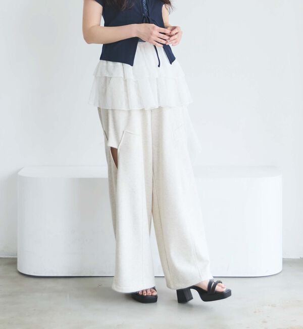 archives「カットアウト裏毛パンツ」|チノ|OATMEAL