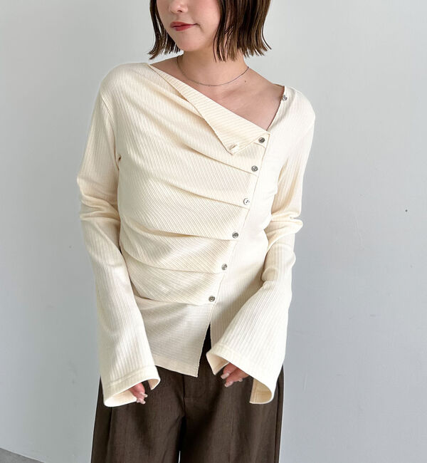 archives「２ｗａｙアシメボタンカットＴＯＰＳ」|Tシャツ・カットソー|