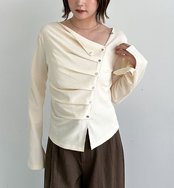 archives「２ｗａｙアシメボタンカットＴＯＰＳ」|Tシャツ・カットソー|