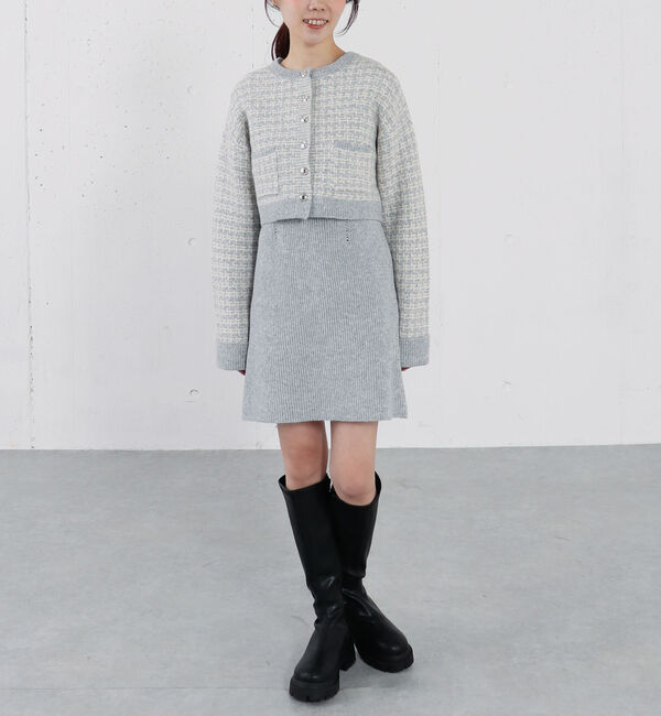 archives「ツイードニットカーディガン&times;ミニキャミワンピＳＥＴ」|チュニック|