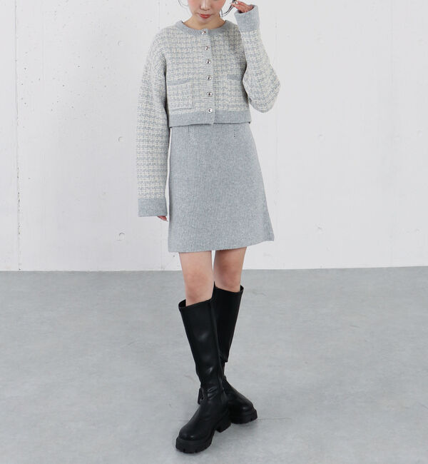 archives「ツイードニットカーディガン&times;ミニキャミワンピＳＥＴ」|チュニック|