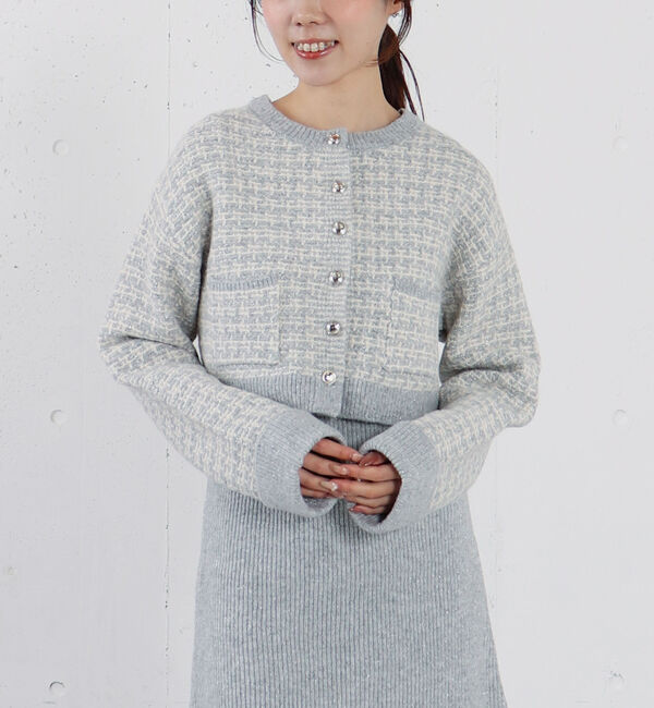 archives「ツイードニットカーディガン&times;ミニキャミワンピＳＥＴ」|チュニック|