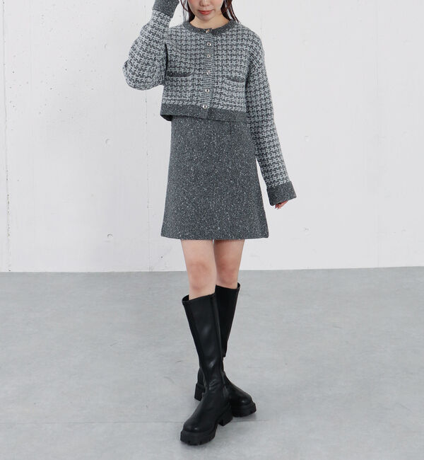 archives「ツイードニットカーディガン&times;ミニキャミワンピＳＥＴ」|チュニック|