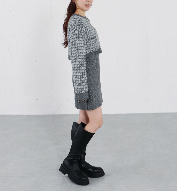 archives「ツイードニットカーディガン&times;ミニキャミワンピＳＥＴ」|チュニック|