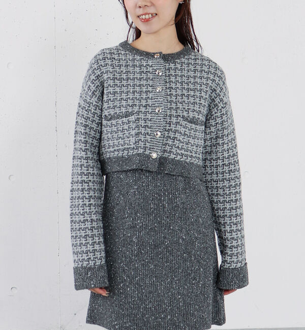 archives「ツイードニットカーディガン&times;ミニキャミワンピＳＥＴ」|チュニック|