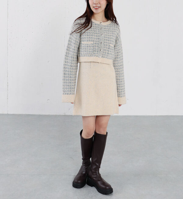 archives「ツイードニットカーディガン&times;ミニキャミワンピＳＥＴ」|チュニック|