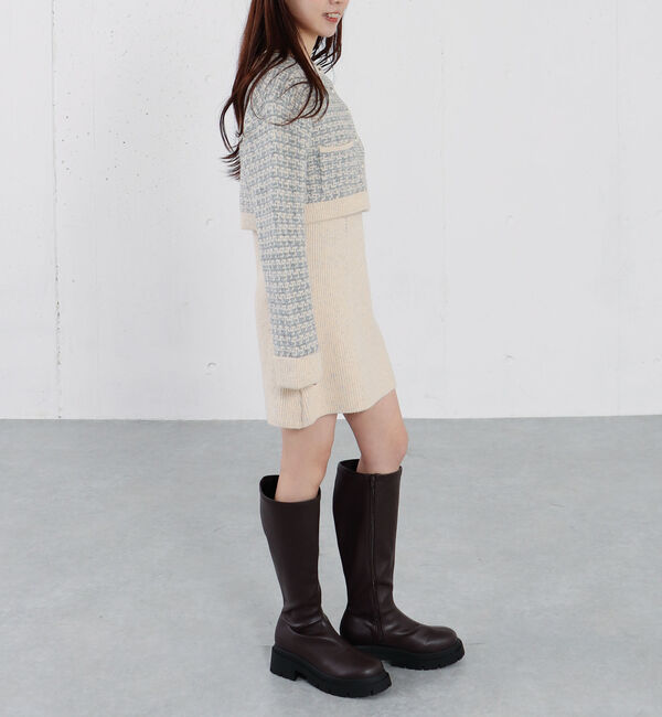archives「ツイードニットカーディガン&times;ミニキャミワンピＳＥＴ」|チュニック|