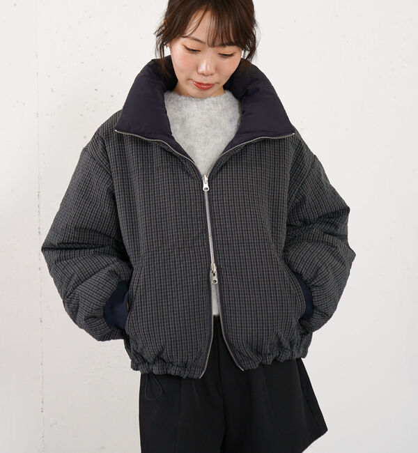 archives「チェックリバ－シブル中綿ブルゾン」|その他|