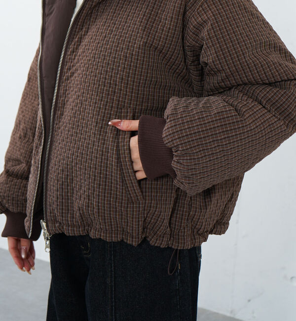 archives「チェックリバ－シブル中綿ブルゾン」|その他|