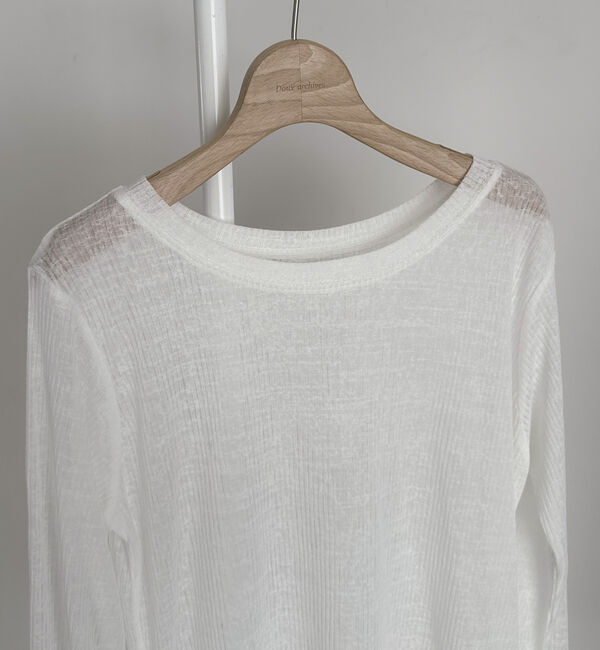 Doux archives「フィンガーホールシアーリブロンＴ／」|Tシャツ・カットソー|