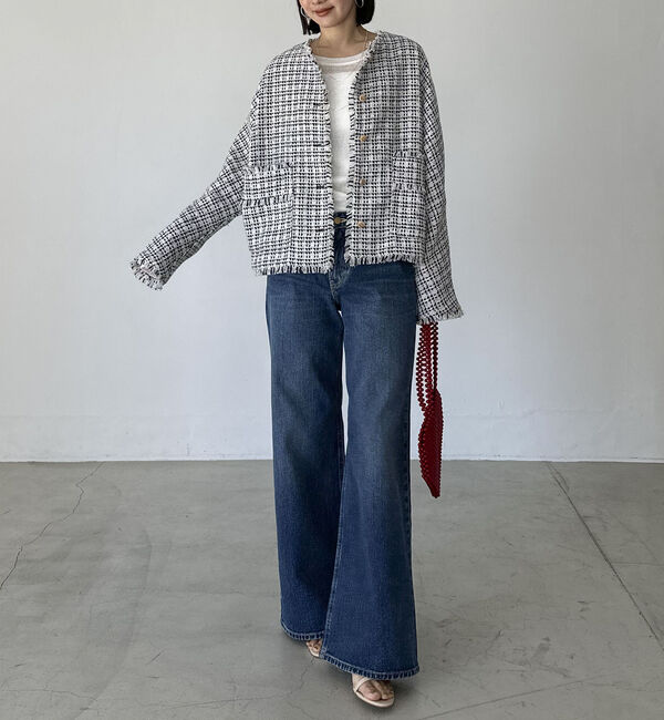 Doux archives「フィンガーホールシアーリブロンＴ／」|Tシャツ・カットソー|