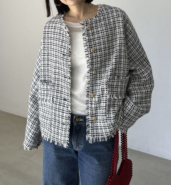 Doux archives「フィンガーホールシアーリブロンＴ／」|Tシャツ・カットソー|