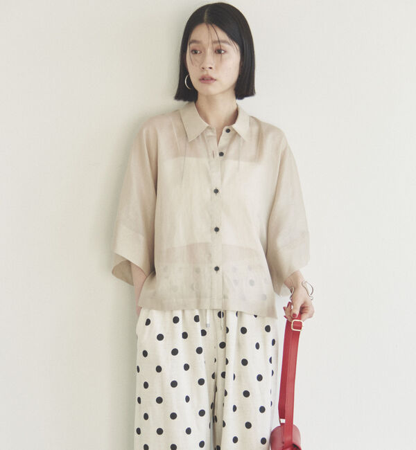 Doux archives「シアーチンツドルマンシャツ」|シャツ・ブラウス|