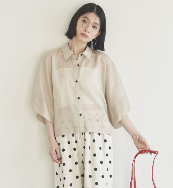 Doux archives「シアーチンツドルマンシャツ」|シャツ・ブラウス|