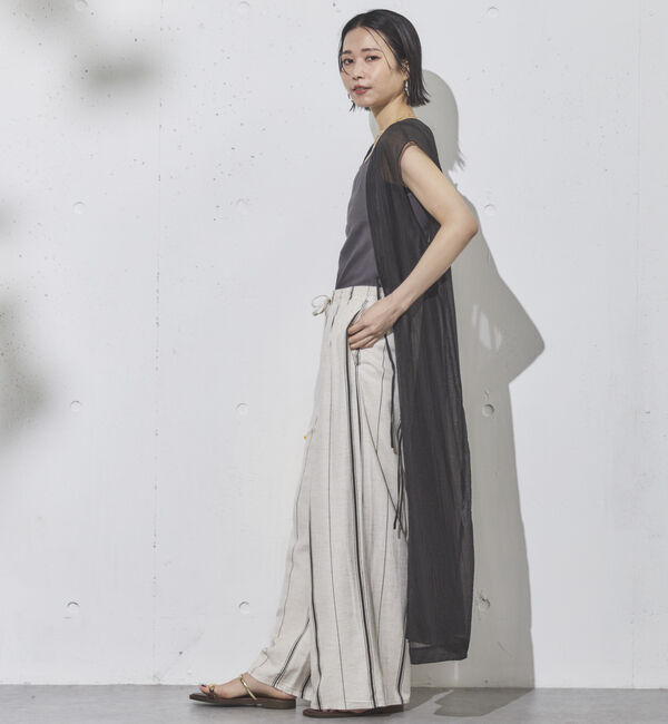 Doux archives「前後２ＷＡＹ楊柳ジレワンピース」|ワンピース|