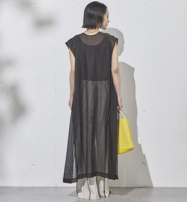 Doux archives「前後２ＷＡＹ楊柳ジレワンピース」|ワンピース|