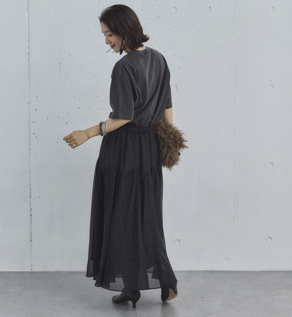 Doux archives「切替ギャザースカート」|スカート|