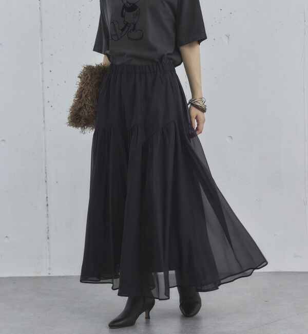 Doux archives「切替ギャザースカート」|スカート|