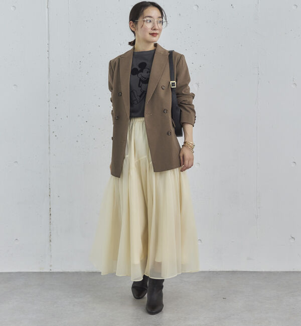 Doux archives「切替ギャザースカート」|スカート|