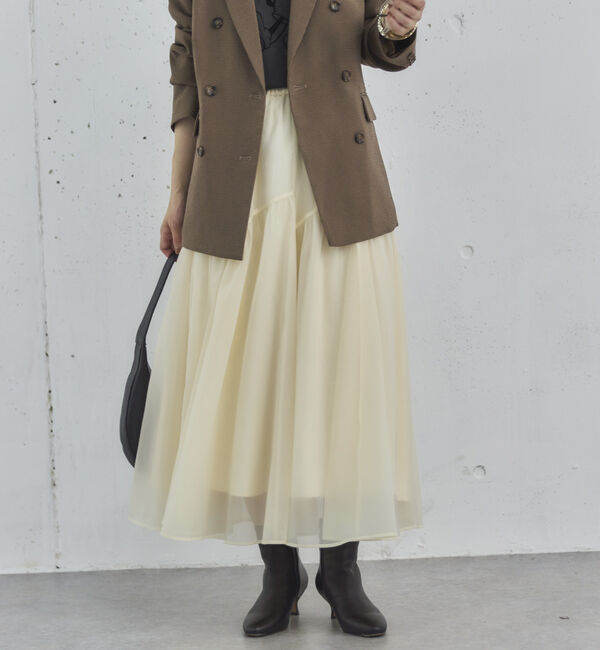 Doux archives「切替ギャザースカート」|スカート|