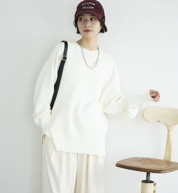 Doux archives「スウェットライクニットプルオーバー」|ニット・セーター|