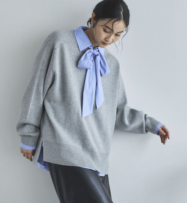 Doux archives「スウェットライクニットプルオーバー」|ニット・セーター|