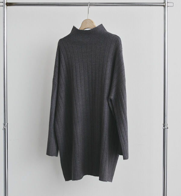 Doux archives「ワイドリブチュニックニット」|ニット・セーター|