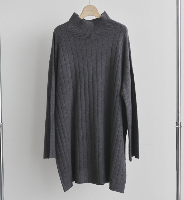 Doux archives「ワイドリブチュニックニット」|ニット・セーター|