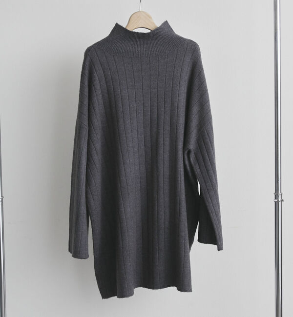 Doux archives「ワイドリブチュニックニット」|ニット・セーター|